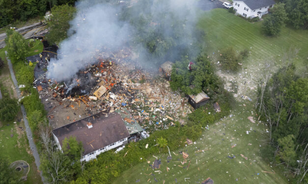 Propane blast levels Pennsylvania home, kills woman and injures man