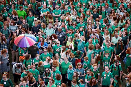 Redheads gather to light up unique Dutch festival