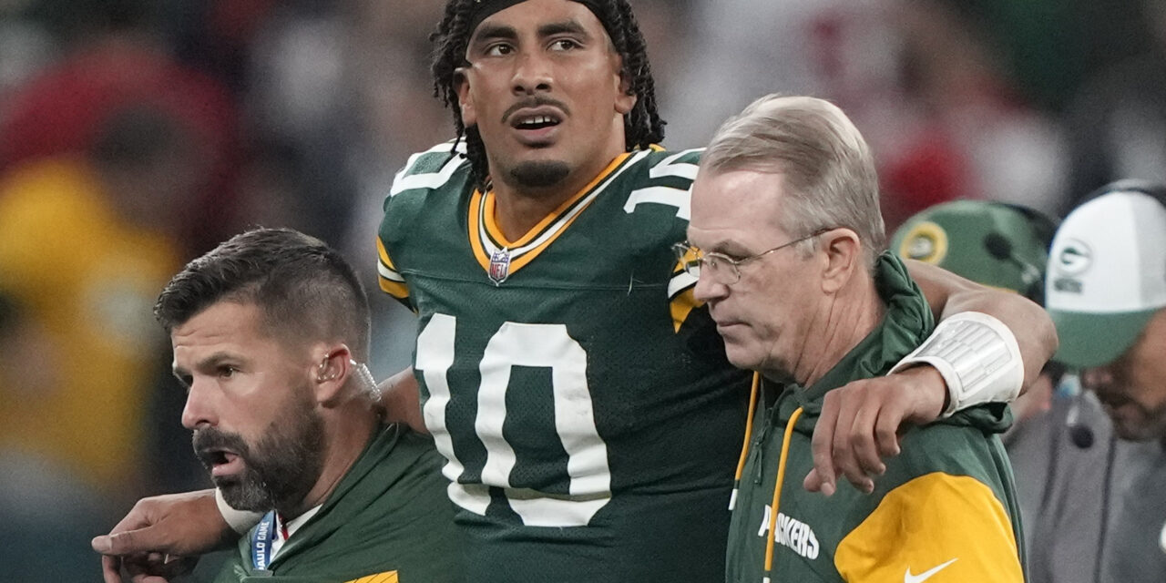 Packers’ Jordan Love out against Colts as he recovers from knee injury