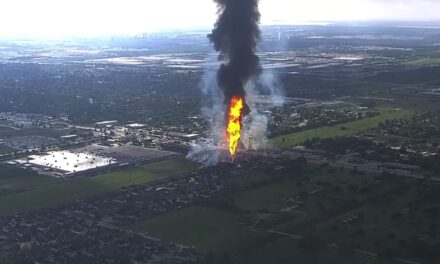 A pipeline has exploded and is on fire in a Houston suburb, forcing evacuations