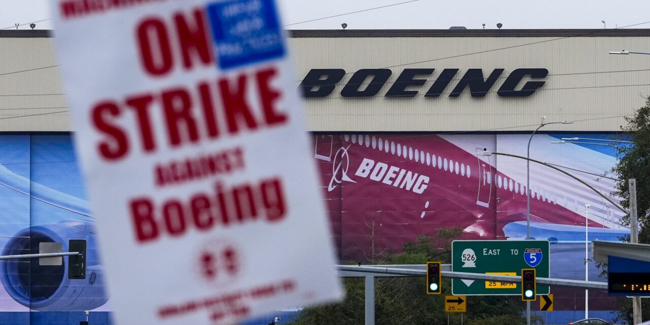 Boeing CEO says the company will furlough employees soon to preserve cash during labor strike