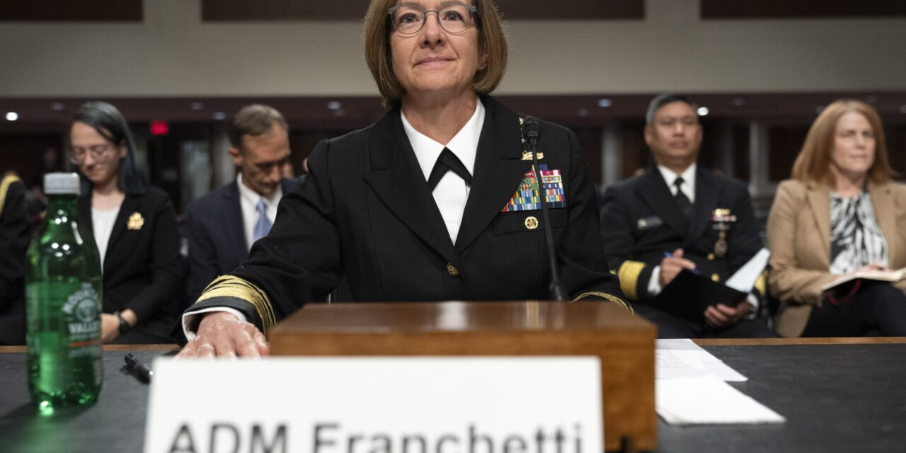 The Navy’s highest-ranking military officer is treated successfully for breast cancer