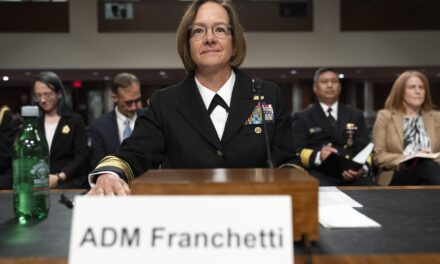 The Navy’s highest-ranking military officer is treated successfully for breast cancer