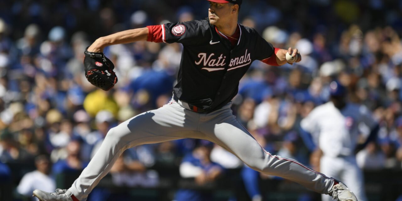 Gore pitches 7 sparkling innings as the Nationals beat the Cubs 5-1 to stop a 5-game slide