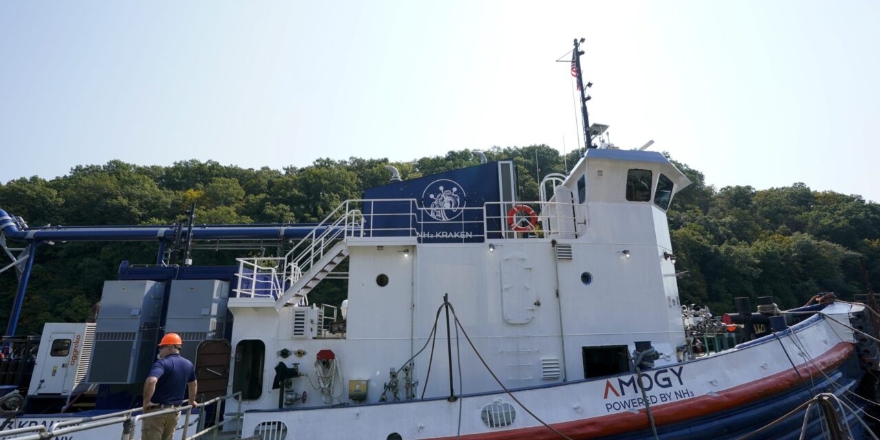 Tugboat powered by ammonia sails for the first time, showing how to cut emissions from shipping