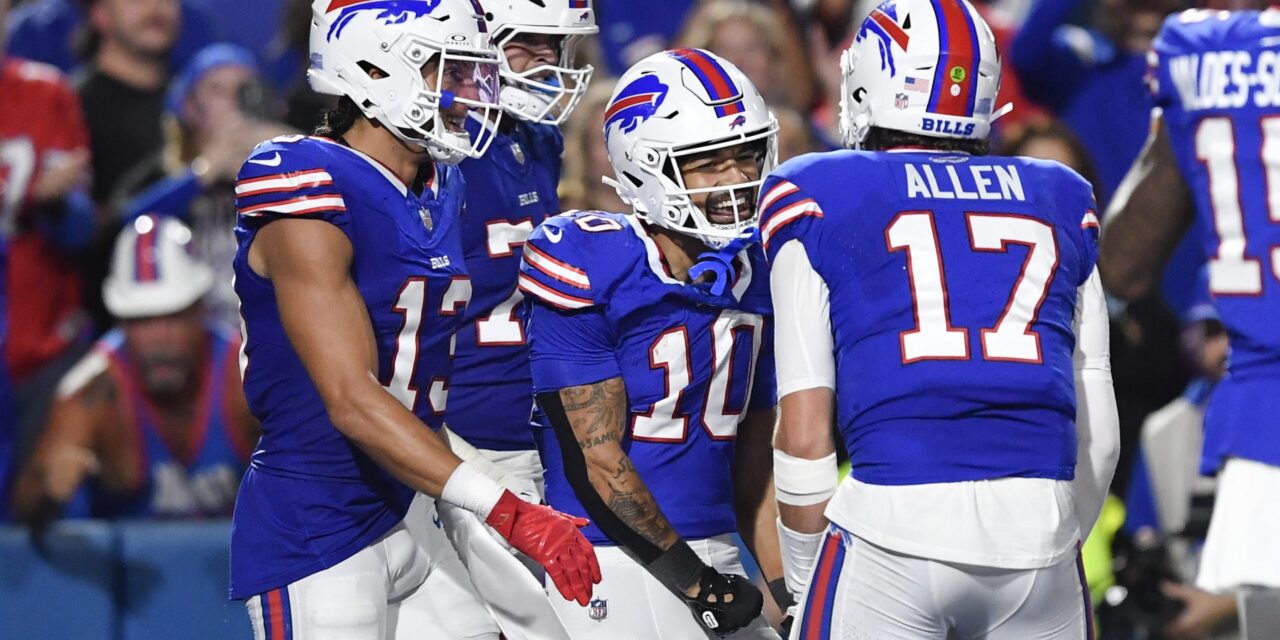 Josh Allen throws 4 TD passes and the Bills roll to a 47-10 win over the unraveling Jaguars