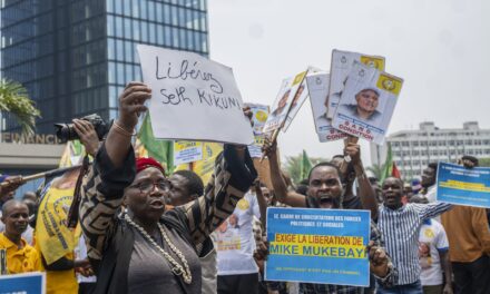 Protesters in Congo call for the release of political prisoners, including 3 top opposition figures