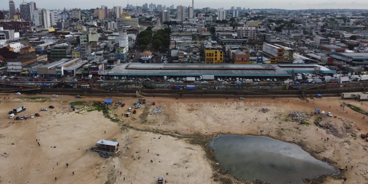 Drought has dried an Amazon River tributary to its lowest level in 122 years