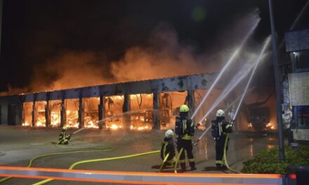 A brand new German fire station that burned down did not have a fire alarm system