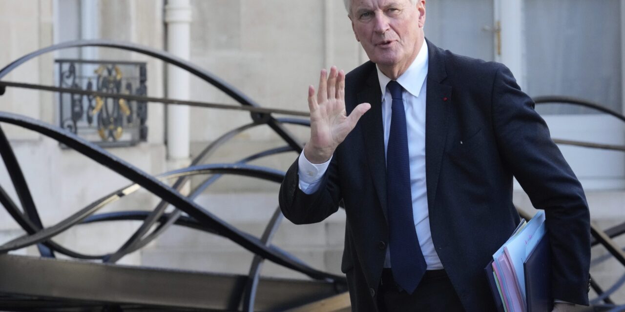 France’s Prime Minister Michel Barnier returns to work after surgery for a cervical lesion