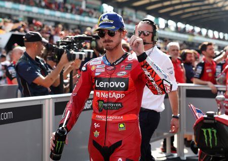 Motorcycling-Bagnaia says he will be happy for Martin if he takes his MotoGP crown