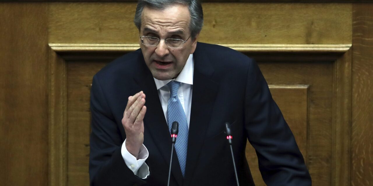 Former Greek premier Samaras is expelled from the ruling conservative party