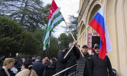 Protesters in separatist Georgian region occupy government buildings, calling for leader’s ouster