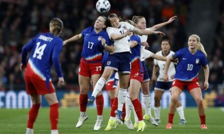 Soccer-Olympic champions U.S. held to goalless draw by England at Wembley