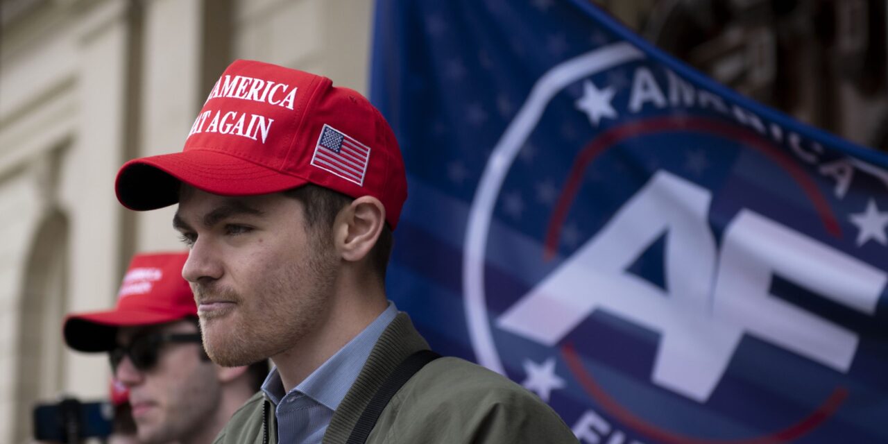 Far-right influencer Nick Fuentes accused of pepper spraying woman on his doorstep