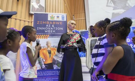 Sophia, a famous robot and global icon of AI, wins hearts at Zimbabwe’s innovation fair