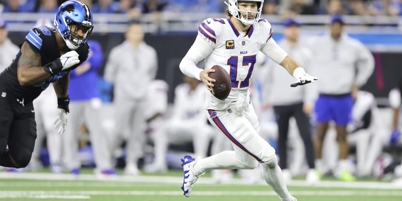 Josh Allen has another huge game to lift Bills to a 48-42 victory that snaps Lions’ winning streak