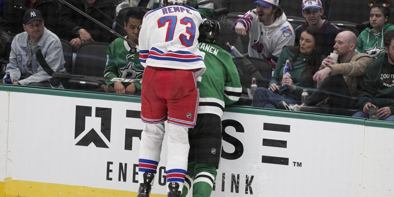 Rangers’ Matt Rempe is offered an in-person hearing, so the NHL could suspend him 6-plus games