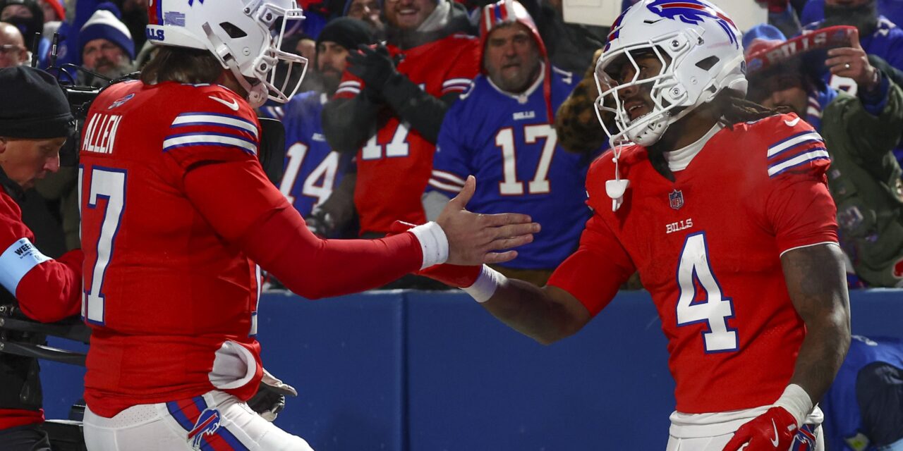 Cook scores 2 TDs and Bills defense forces 3 turnovers in Buffalo’s 24-21 win over Patriots