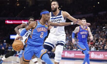 NBA roundup: Thunder top Wolves, push win streak to 12