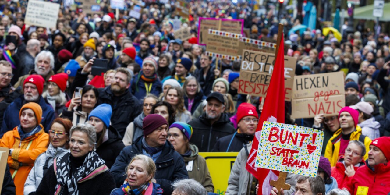 Thousands protest the rise of German far right ahead of Feb. 23 general election