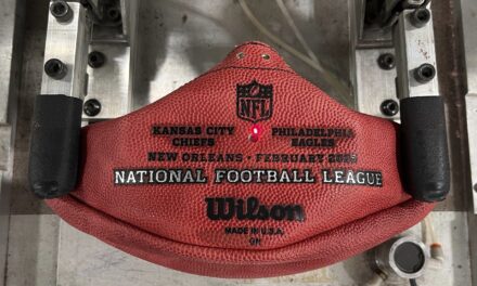 Super Bowl footballs are ready to go within hours of the matchup being set