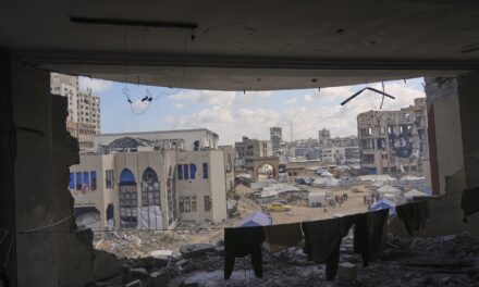 AP PHOTOS: A bombed-out Gaza university becomes a shelter for displaced Palestinians