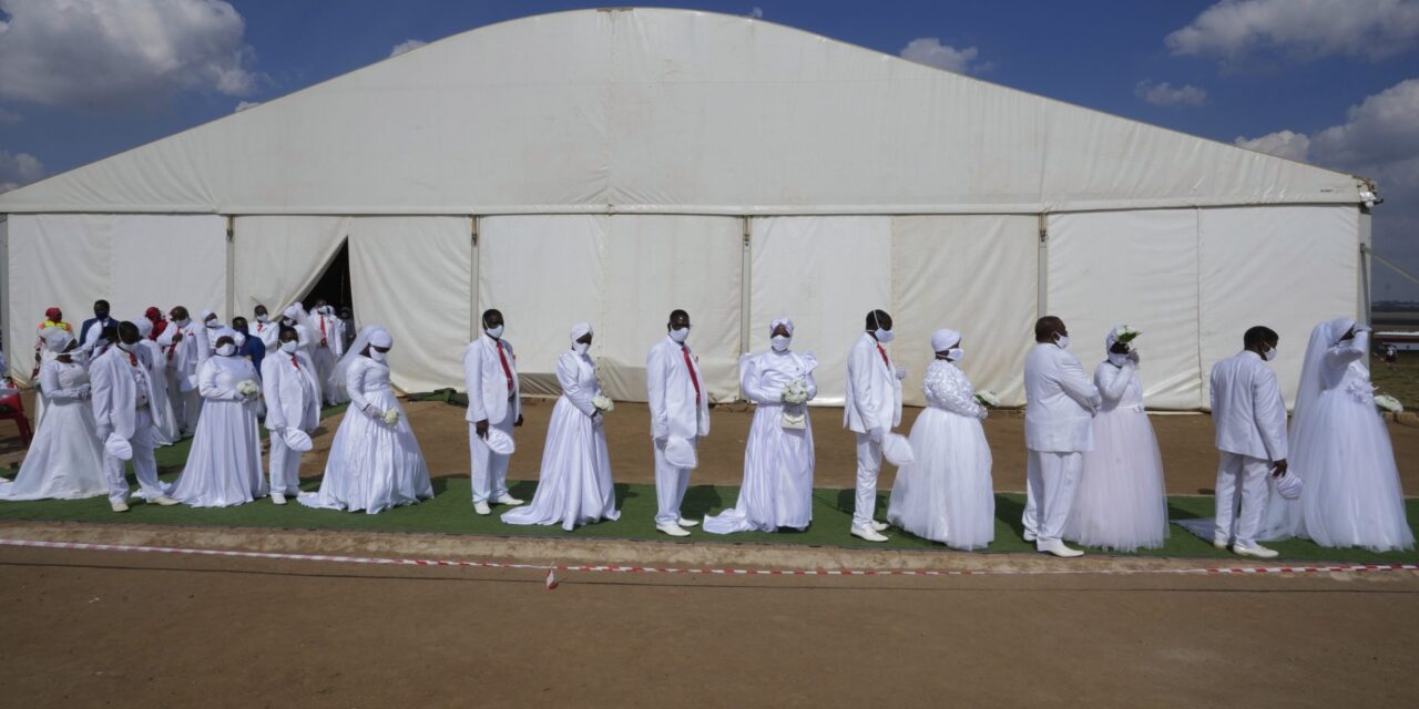 A Pentecostal church in South Africa holds mass Easter weddings for 3,000 people, some polygamous