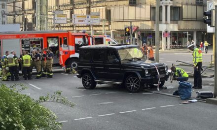 Several injured when a car slams into them in the German city of Stuttgart. The driver is arrested