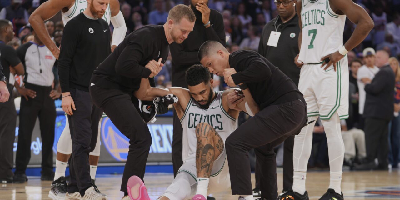 Injuries are becoming the story of the NBA playoffs. And not even the game’s stars are safe