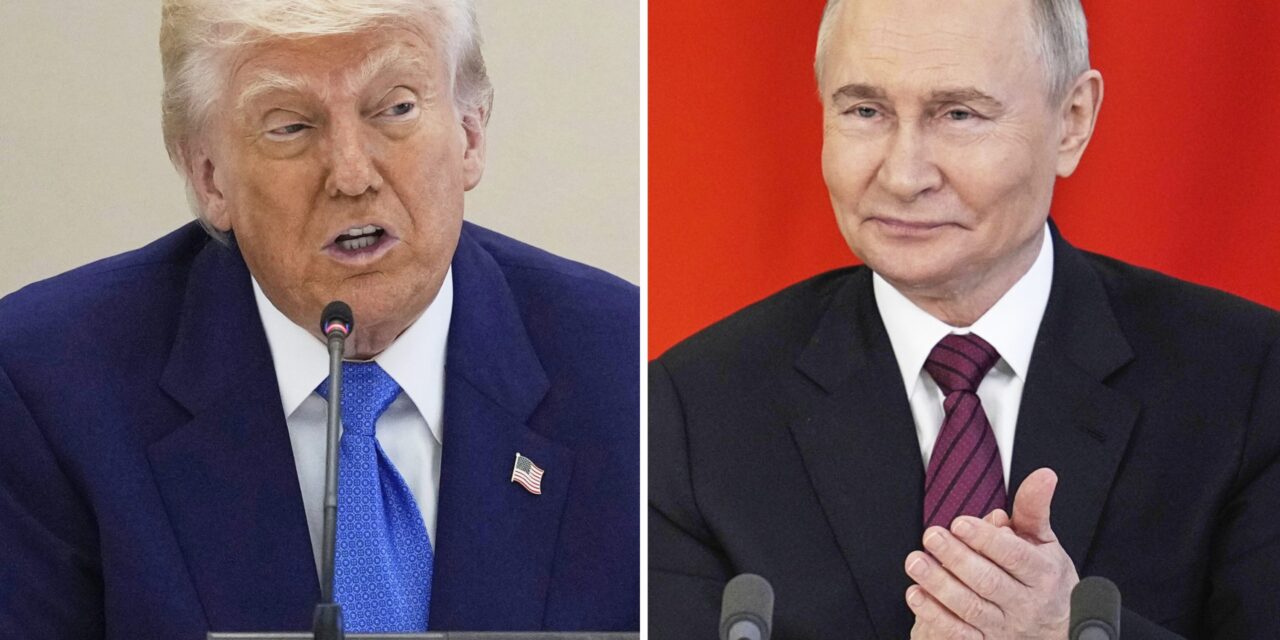 The Latest: Putin says Russia is ready to work to end fighting in Ukraine after call with Trump