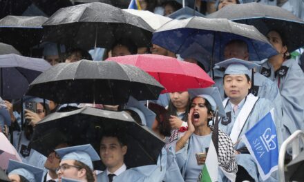 Over boos, Columbia University president notes Mahmoud Khalil’s absence at graduation