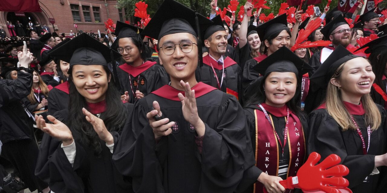 AP PHOTOS: Harvard students celebrate graduating amid a legal battle with the White House