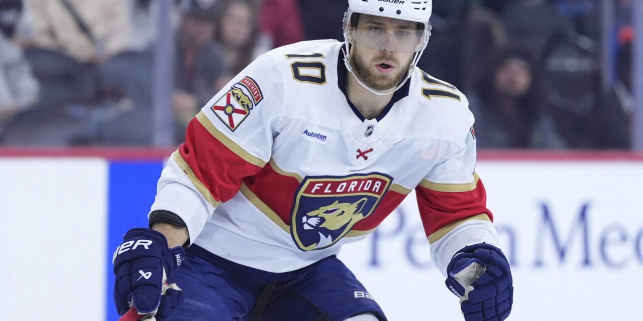 A.J. Greer is making his Stanley Cup Final debut for the Florida Panthers in Game 3