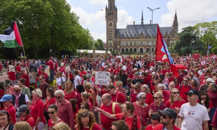 Huge turnout at a second Dutch protest seeking government action against Israel