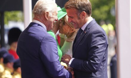 Photos show French President Emmanuel Macron’s UK state visit