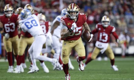 George Kittle’s all-around excellence earns him the honor of top tight end in AP rankings